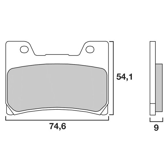 Plaquettes de freins Brembo Sinter Métal Fritté avantRef : 07YA24SA