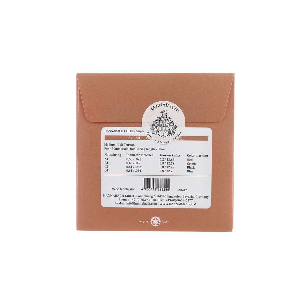 Hannabach Goldin 243MHT Ukulele Set – Thomann Ireland