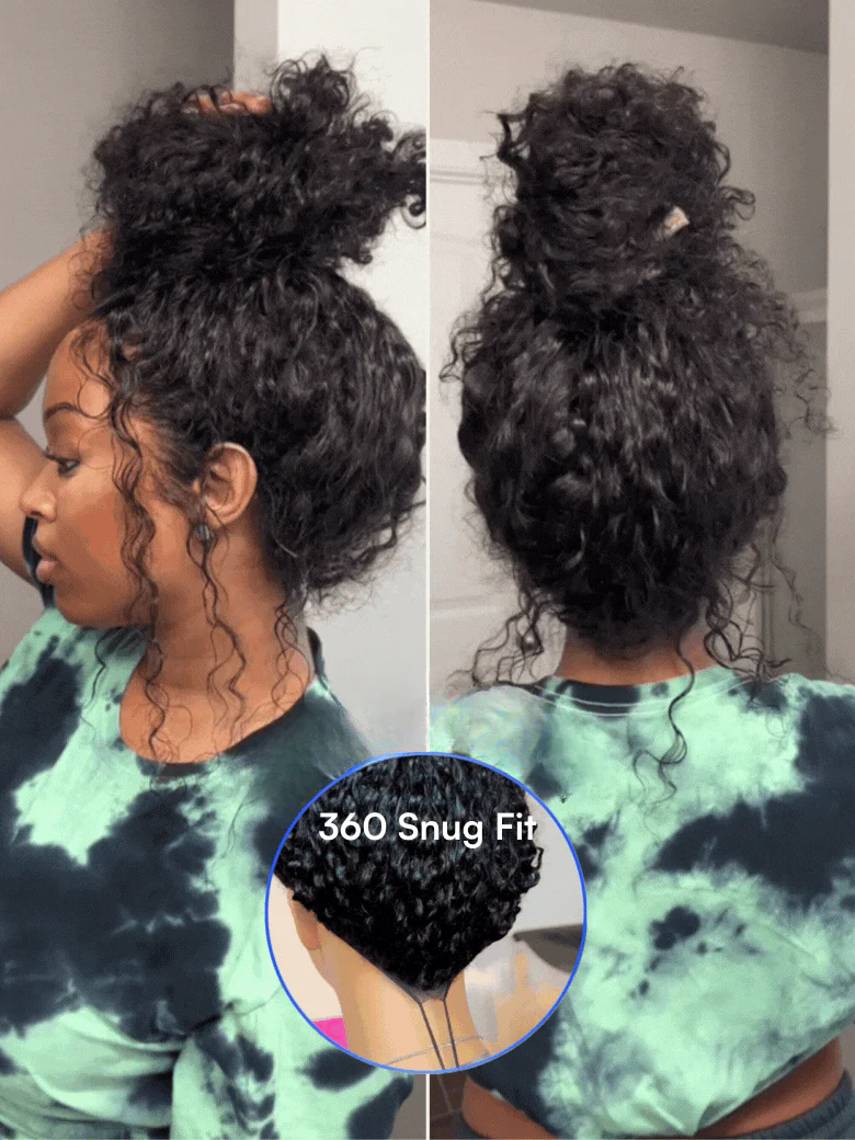 $100 OFF| Sunber Water Wave 7x5 Pre-Cut Lace Glueless Wet And Wavy Wig With Bye Bye Knots