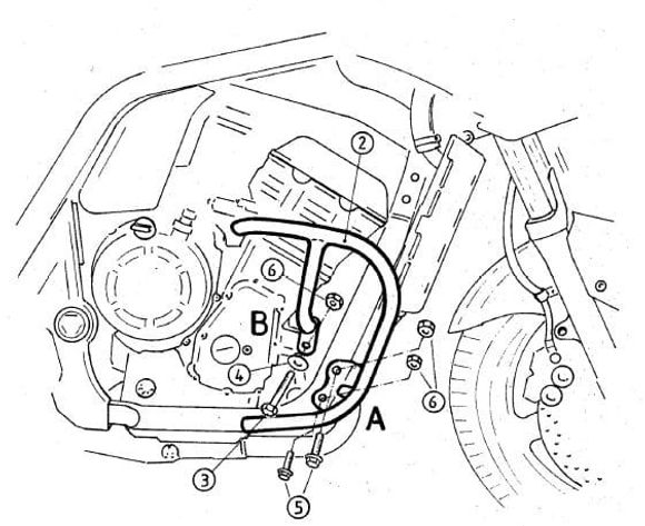 Pare-carter Hepco & Becker Crashbar - noirRef : HBE03026A / 501431 00 01