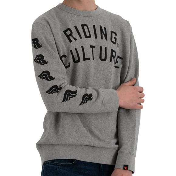 RIDING CULTURE LOGO SWEATER - GreyRef: RID0009