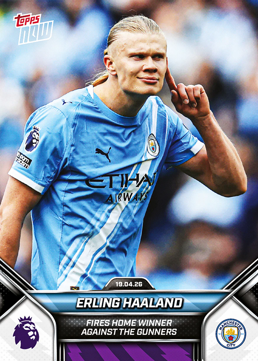 Erling Haaland - 2025-26 Premier League Topps NOW® - Card 176 - PR: 2571