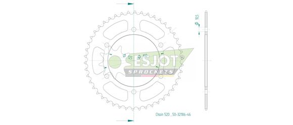 Esjot crown 46 teethRef: ESJO00006A / 12113065
