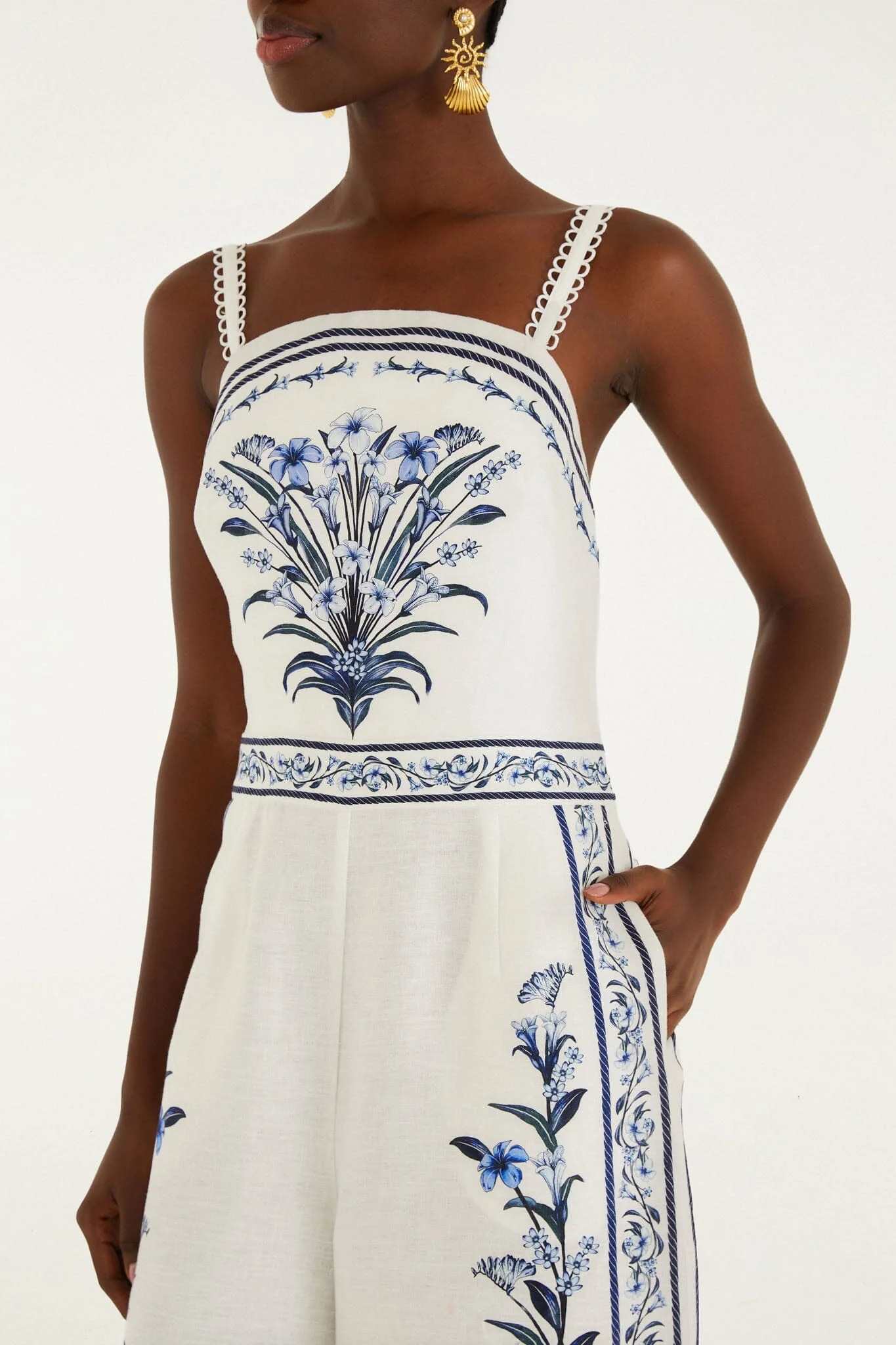 Off-White Flowers Arch  Maxi Jumpsuit