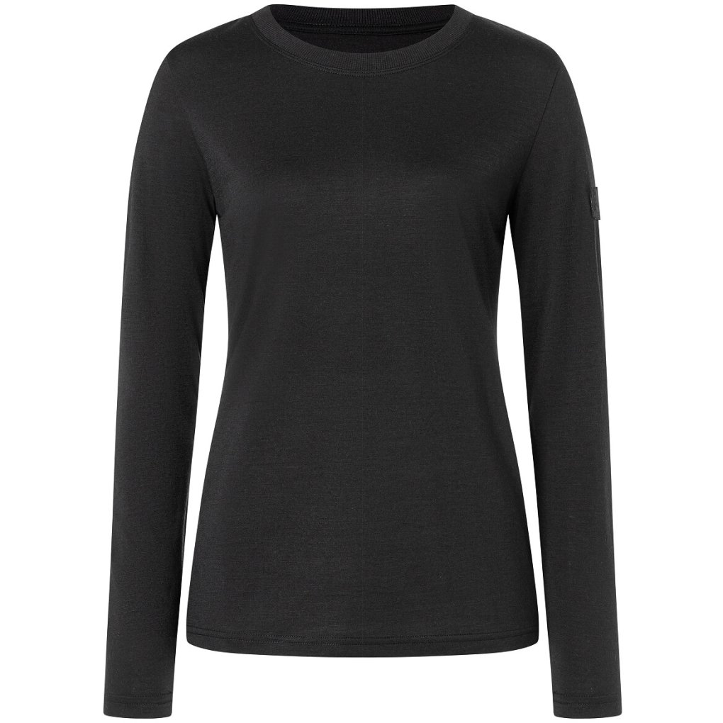 SUPER.NATURAL Casual Rib Bio Longsleeve Women - Jet Black