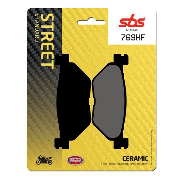 SBS 769HF Organic Rear Brake PadsRef: 769HF / 769000