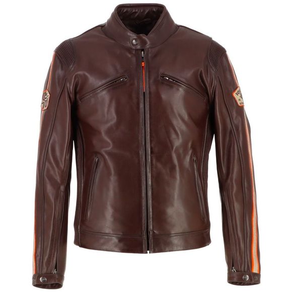 Helstons Von Dutch Fast Motorcycle Jacket - BrownRef: HS1385