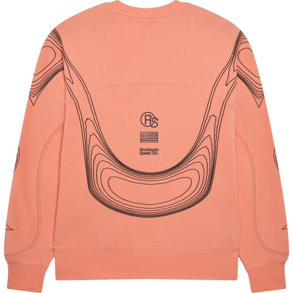 FOX Vision Fleece Crewneck Sweater Men - peach