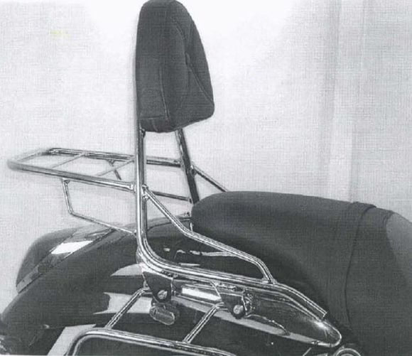 Hepco & Becker Luggage Rack with sissybar - chromeRef: Hbe05473A / 611318 00 02