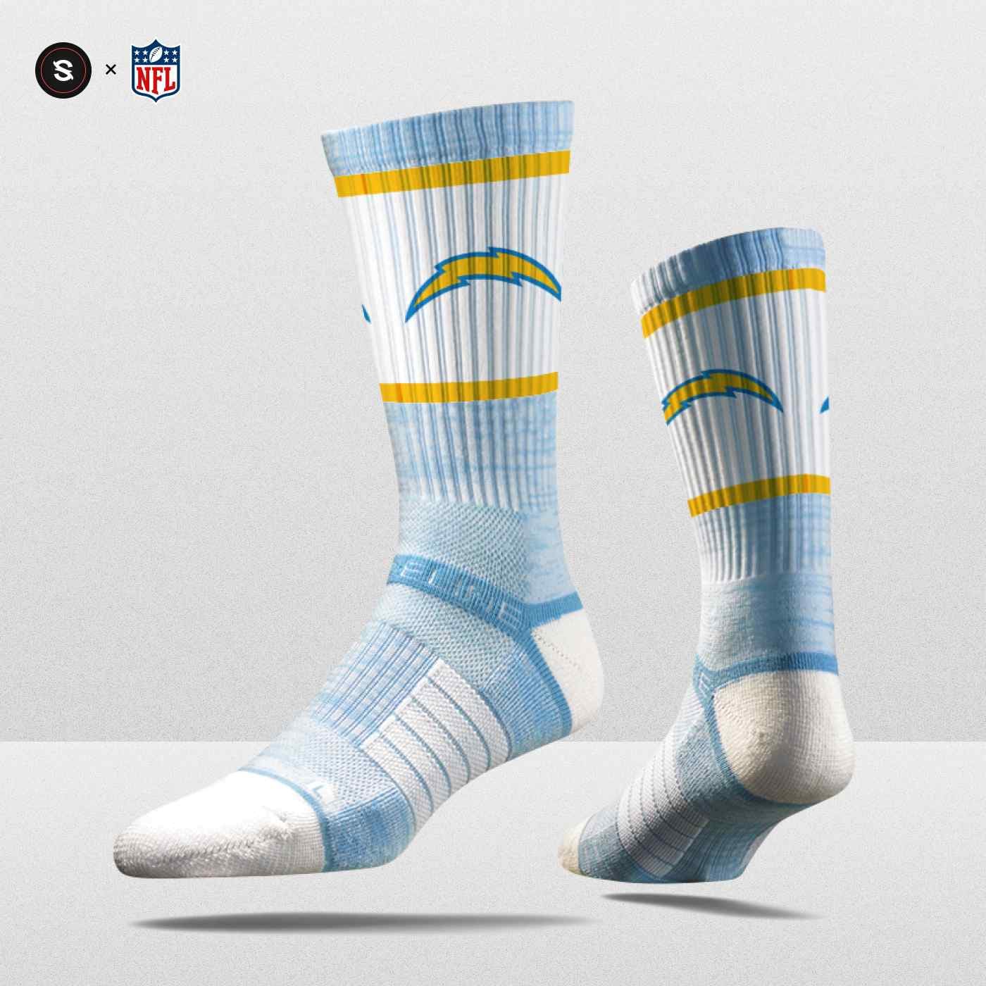 Los Angeles Chargers Strideline Premium NFL Crew Socks