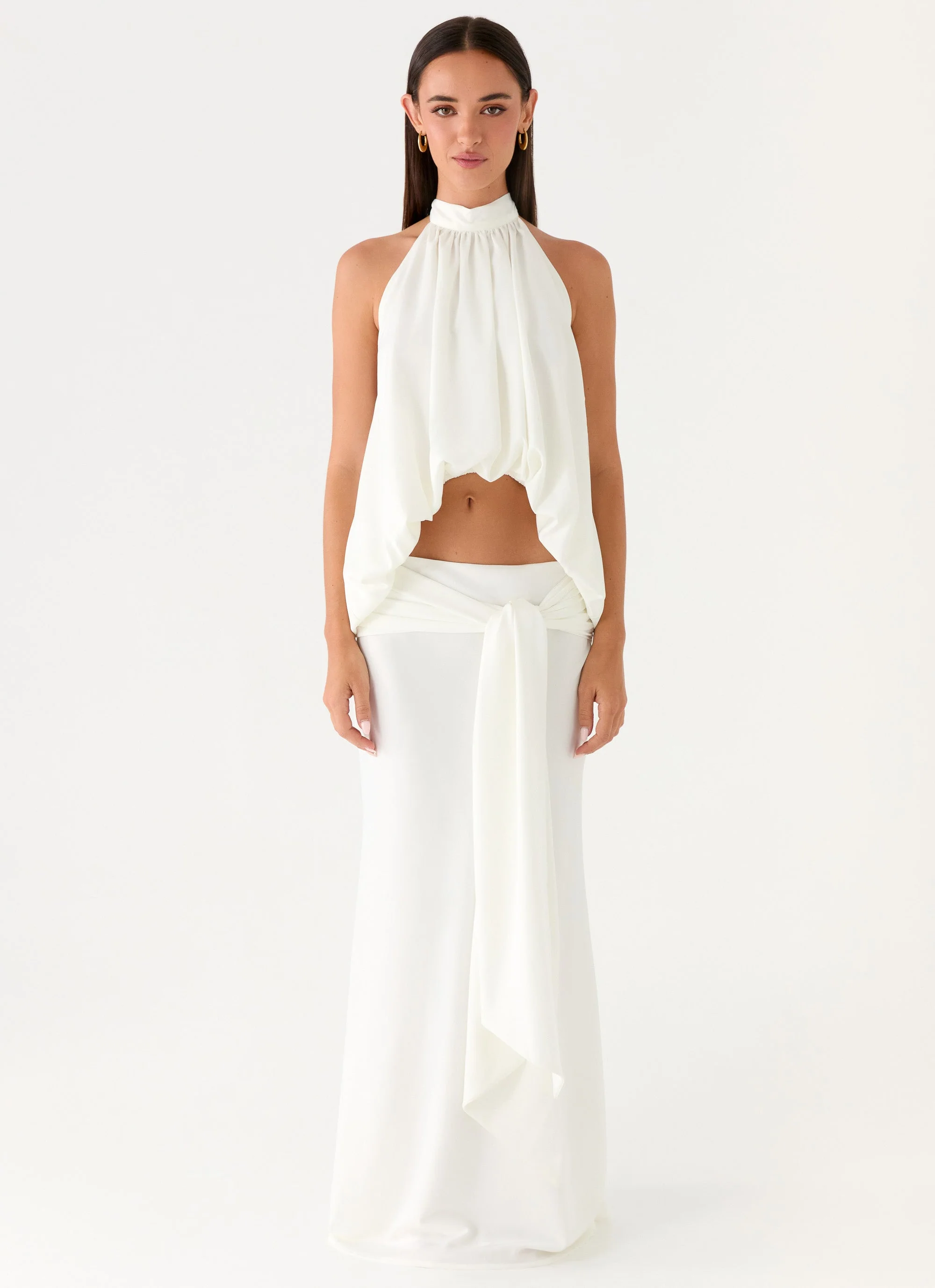 Eirlys Maxi Skirt - White