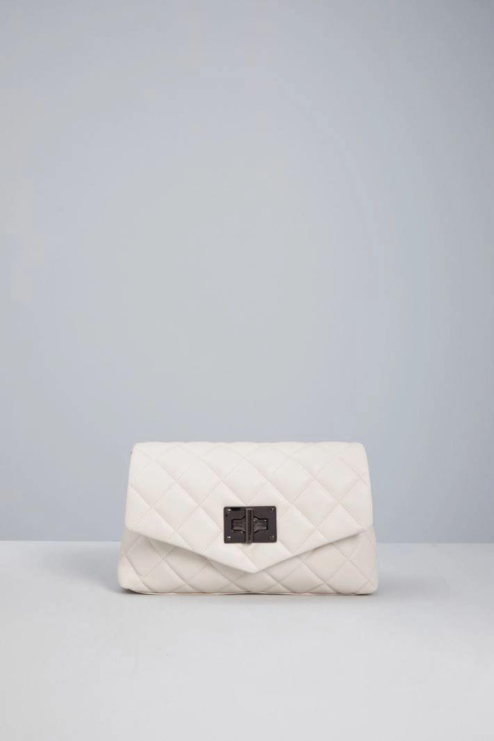Padded crossbody bag - WHITE