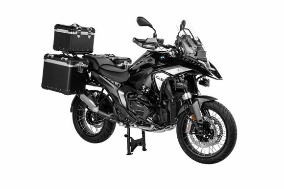 Touratech suitcase Complete kit ZEGA Evo 31/31 - Gray support included - Black anodizedBMW 1300 R 1300 GS - 2023 - 2026Ref: Trt01293A / 01-035-6802-0