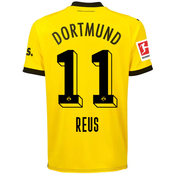 Borussia Dortmund Marco Reus Home Jersey w/ Bundesliga Patch 23/24 (Cyber Yellow/ Black)