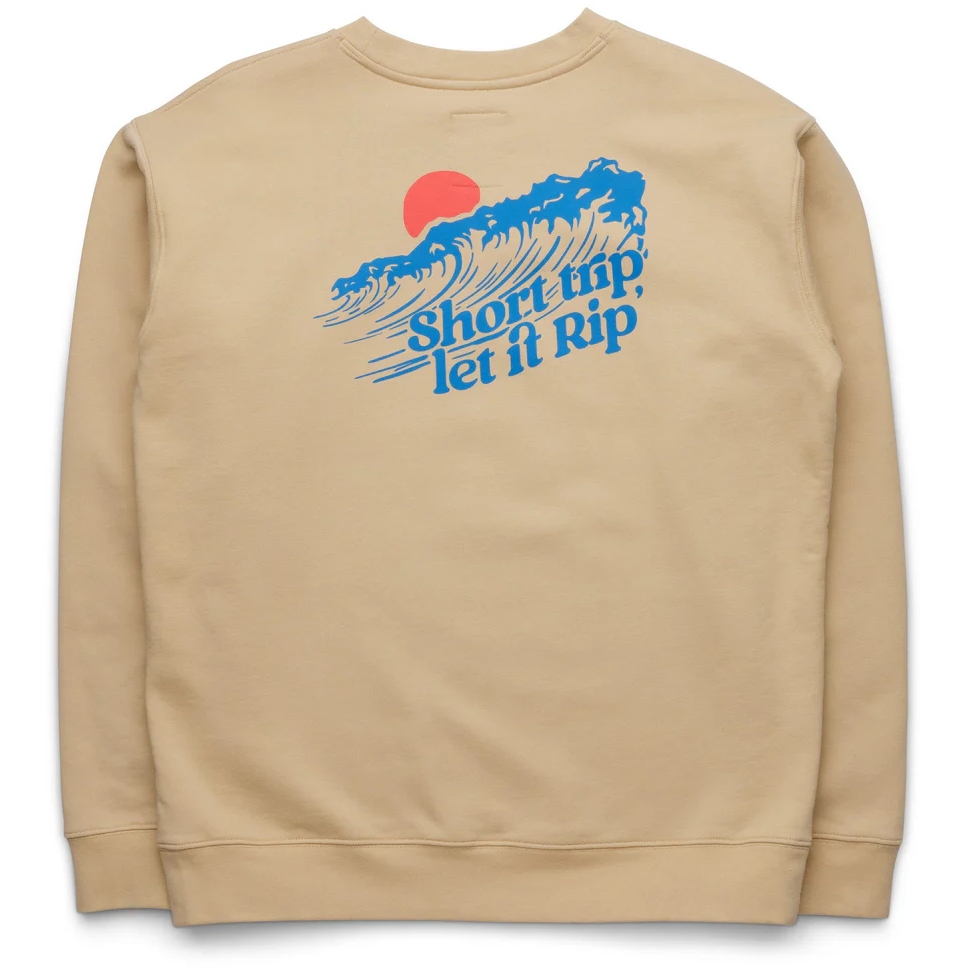KAVU Core Crew Sweatshirt Men - Classic Beige