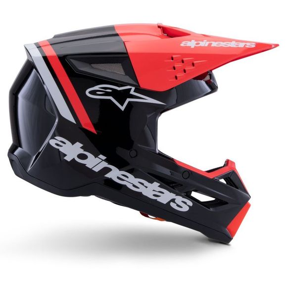 Casque cross Alpinestars S-M3 RADIUM 2026 - Noir / RougeRef : AP3962
