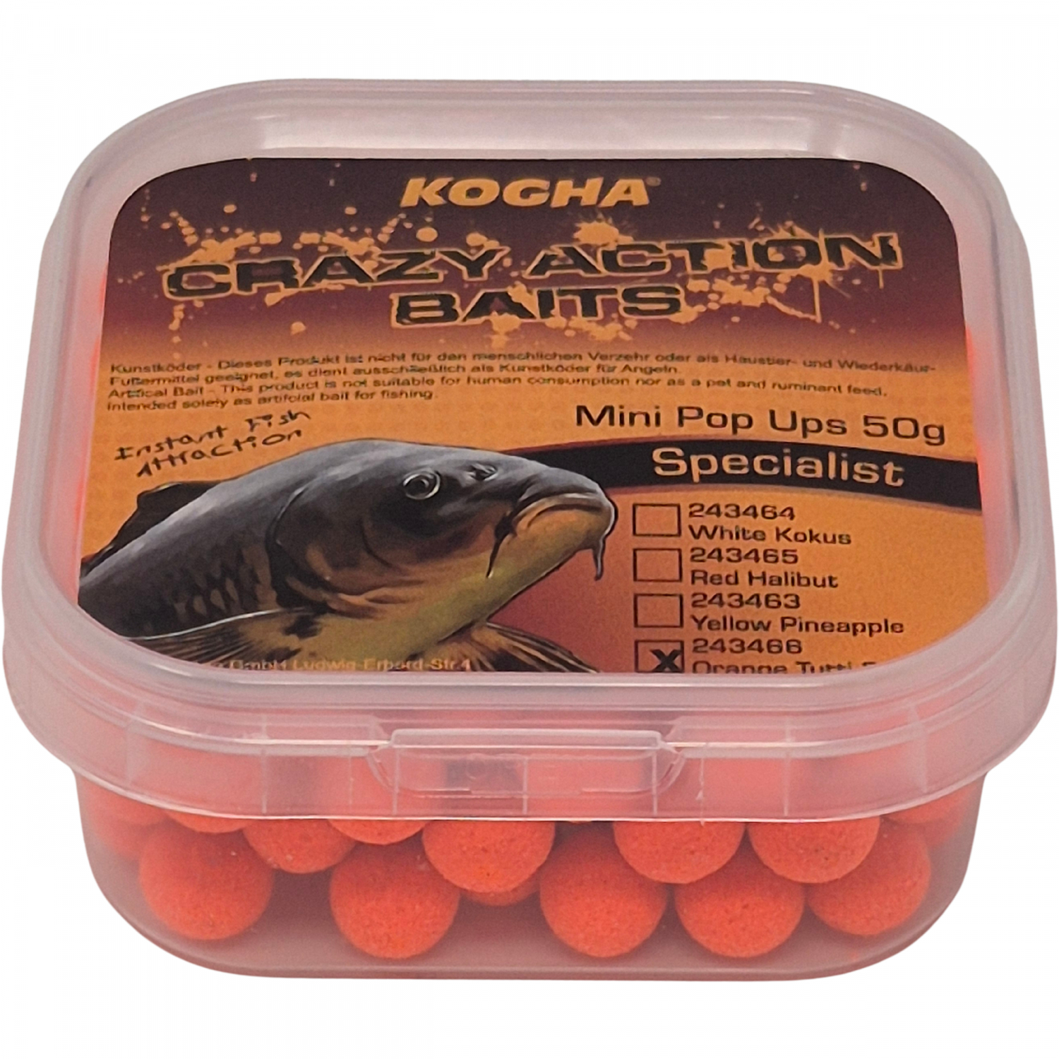 Kogha Crazy Action Baits Mini Pop Ups (Tutti Frutti)
