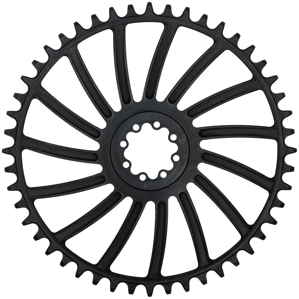 Fraezen BLATT Chainring - Gravel | SRAM T-Type | 8-Bolt | 6mm Offset - black