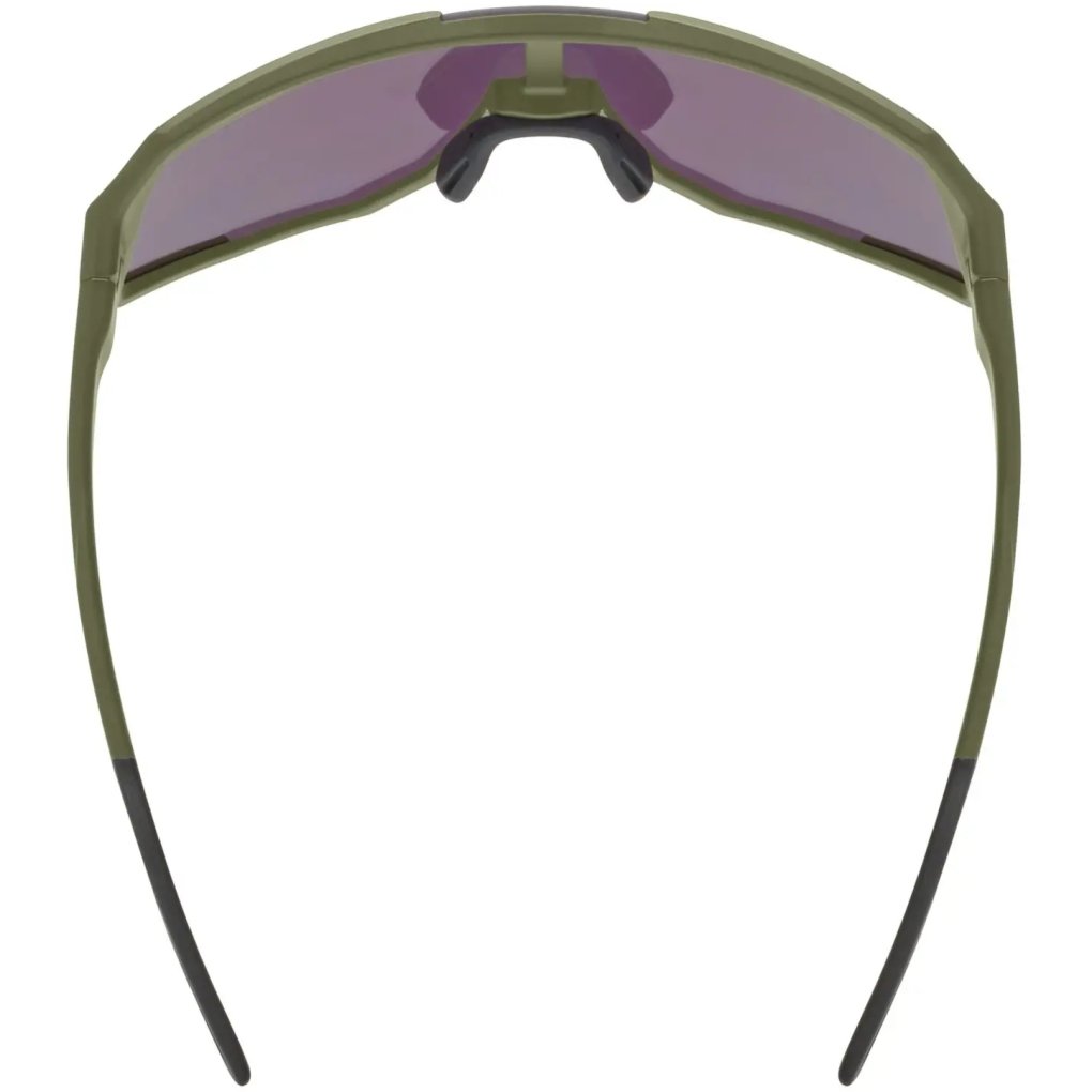 Uvex sequenze CV Cycling Glasses - olive matt/mirror yummy yellow colorvision