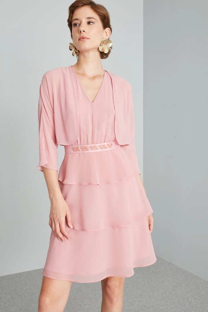 Georgette shrug - PINK