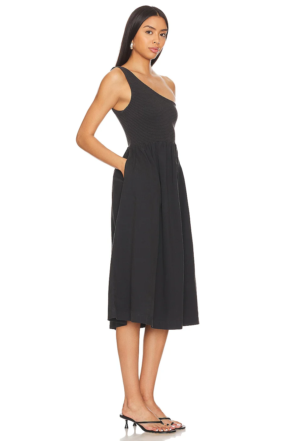 Connie One Shoulder Smocked Dress