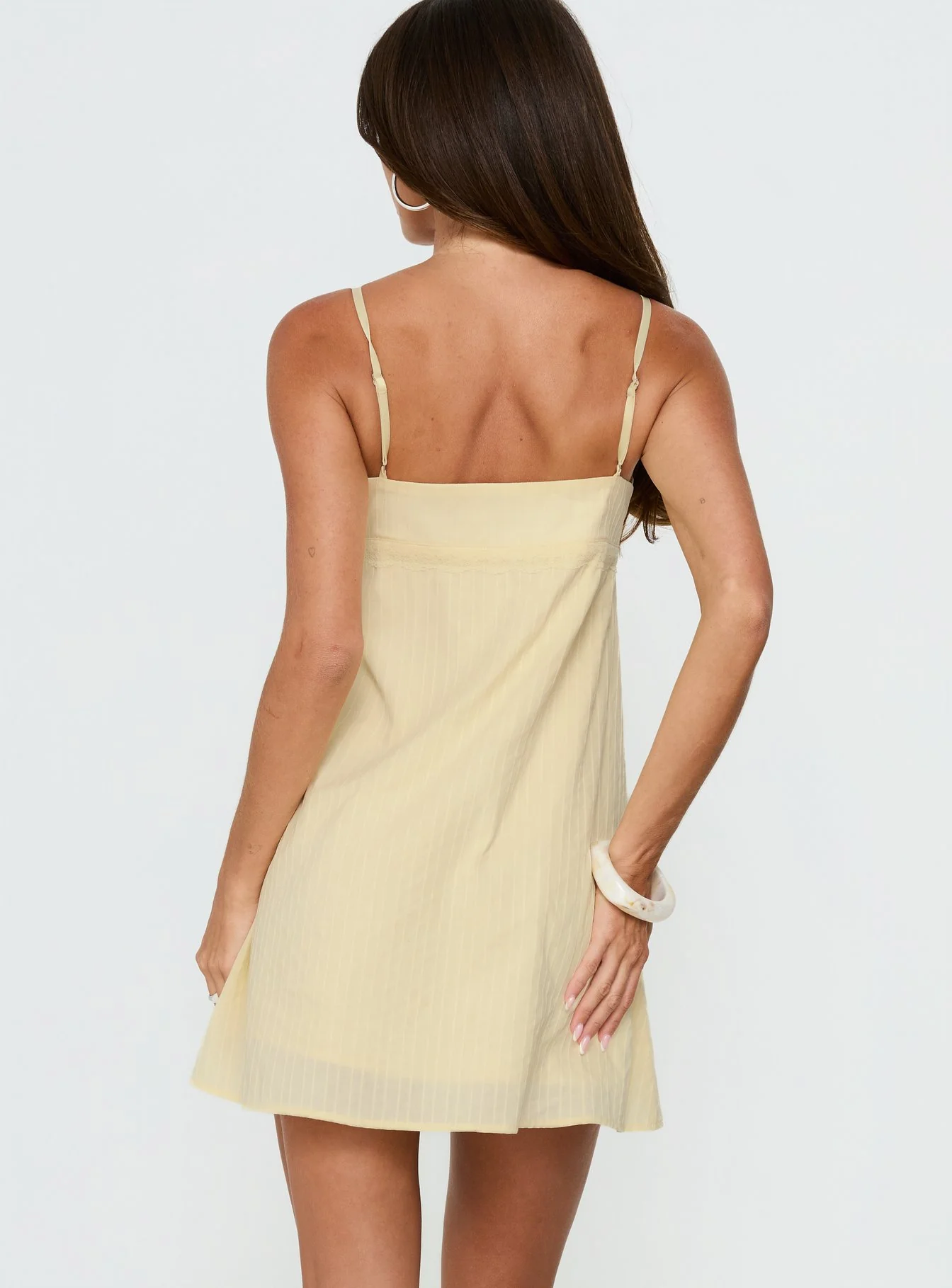 Lunya Mini Dress Lemon