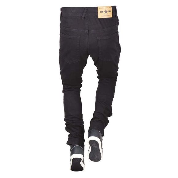 Jean Moto Harisson WAYNE - Skinny - NoirRef : HN0107