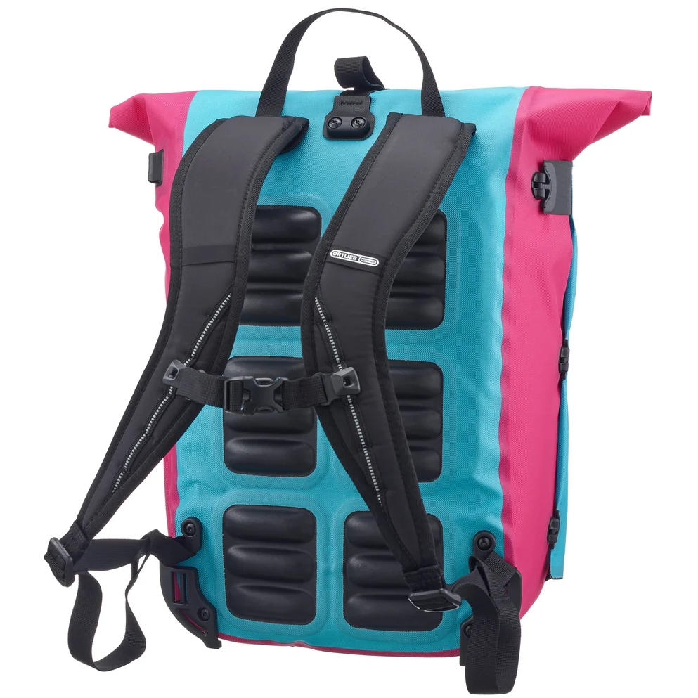 ORTLIEB Vario - QL2.1 Bike Pannier / Backpack - 26L - cyber blue/pink