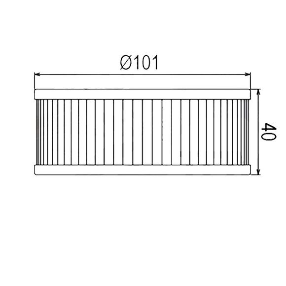 Filtre à huile HifloFiltro HF146 Type origineRef : H146 / HF146