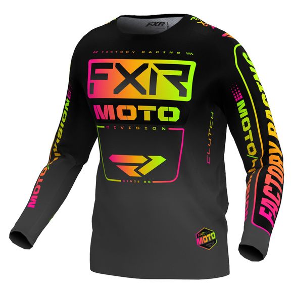 FXR CLUTCH 24 2024 cross jersey - Black / MulticolorRef: FXR0428