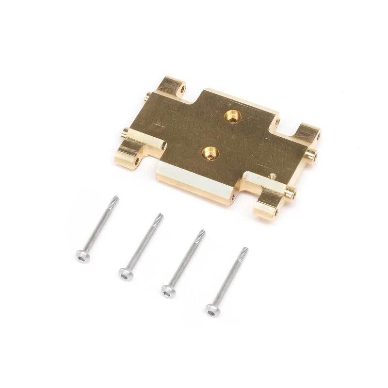 Chassis Skid Plate, Brass: AX24 Axial AXI301002