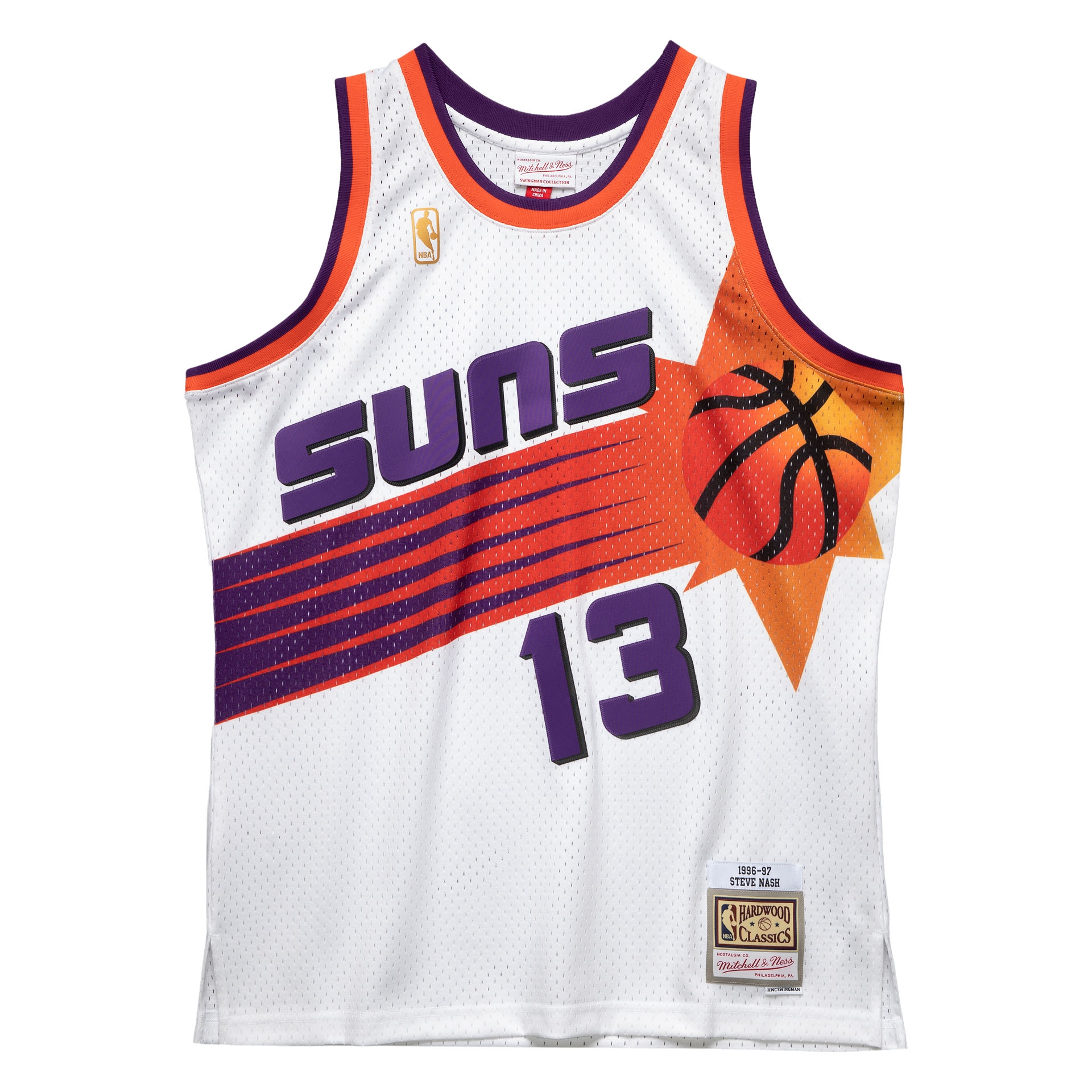 Steve Nash #13 Phoenix Suns 1996-97 Swingman NBA Jersey White