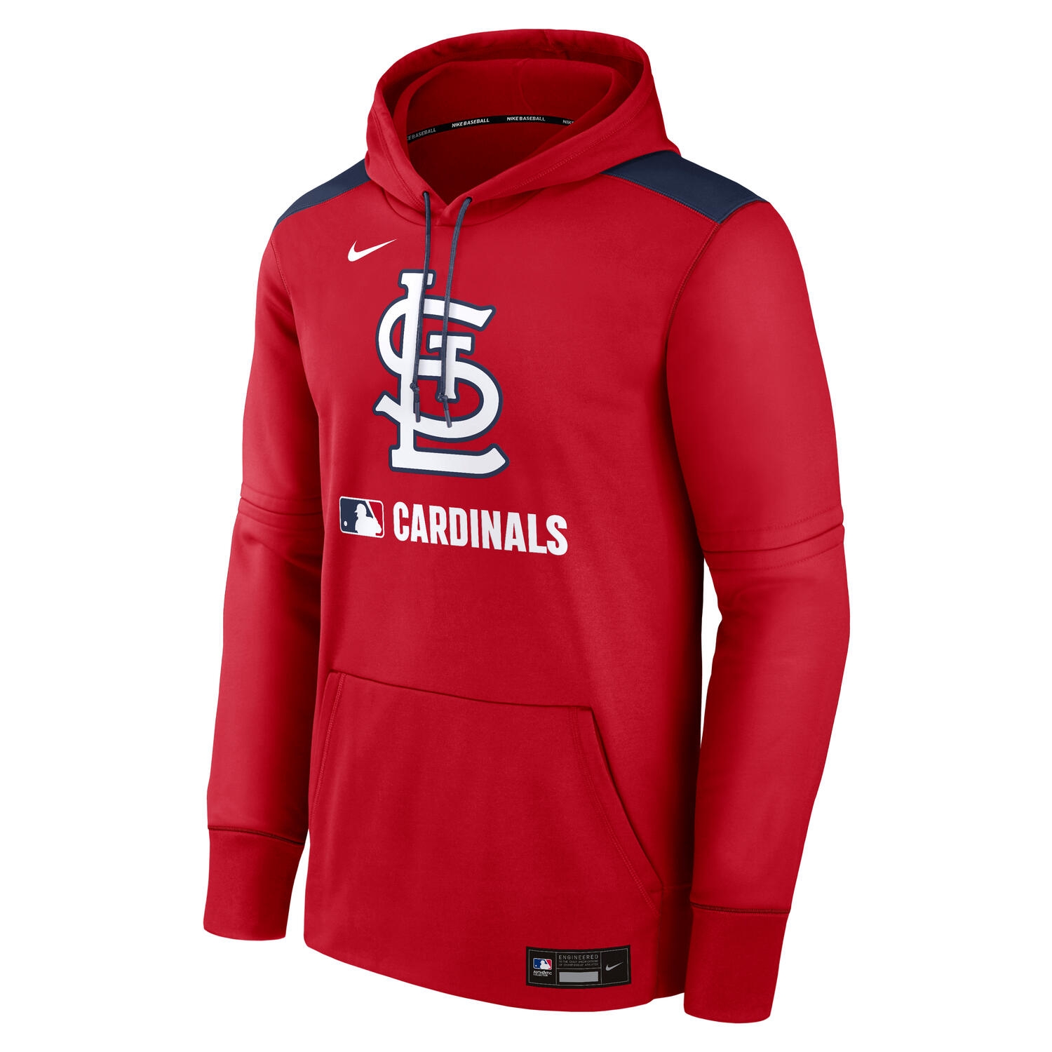 St. Louis Cardinals 2025 MLB Authentic Performance Therma Hoodie Red