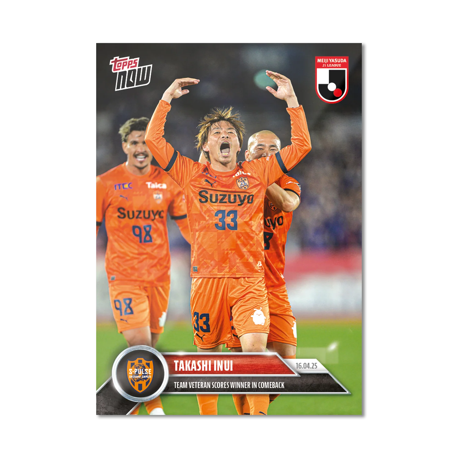 Takashi Inui - 2025 J.League® Topps NOW® - Card 13