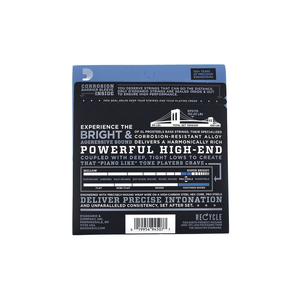 Daddario EPS170 Bass Guitar Strings – Thomann Ireland