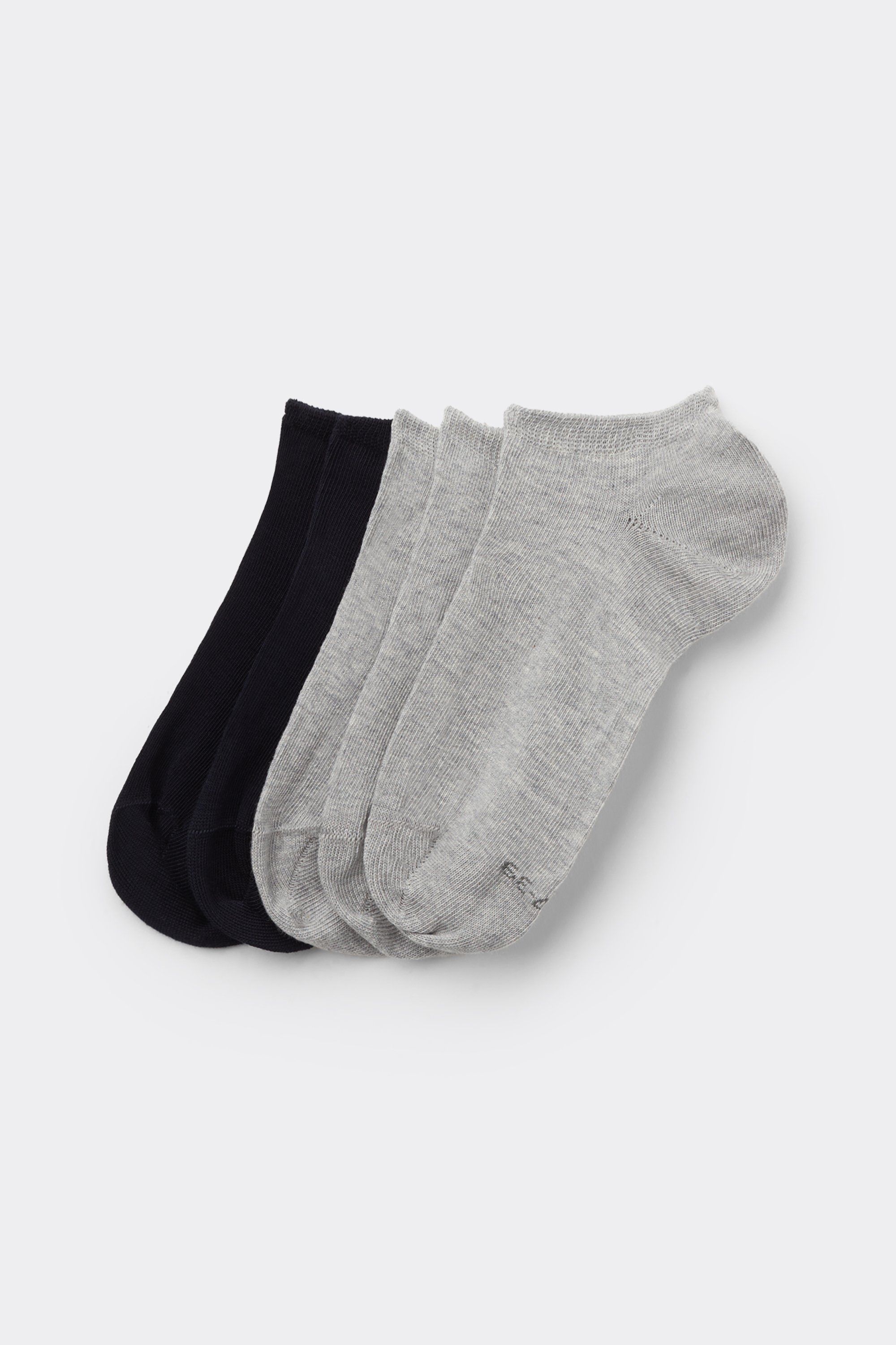 5 Pairs of Unisex Plain Colour Cotton Trainer Socks