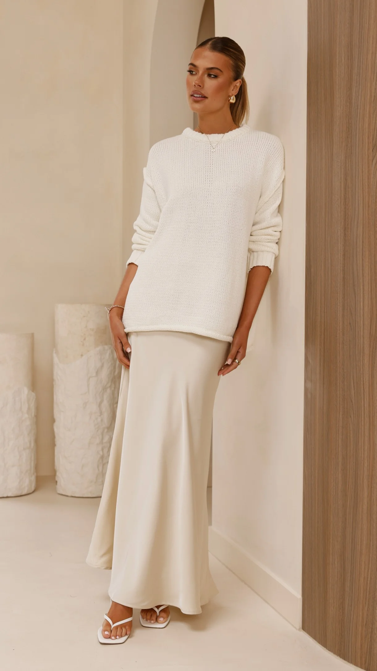 Delvine Knit Jumper - Cream