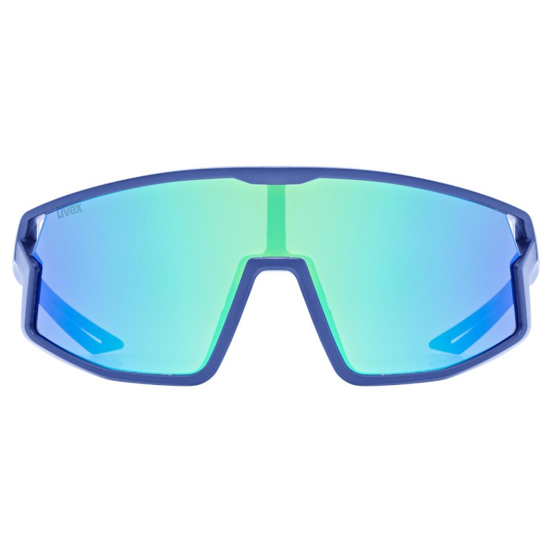 Uvex skyryse jr. Cycling Glasses Kids - blue mattt/mirror green