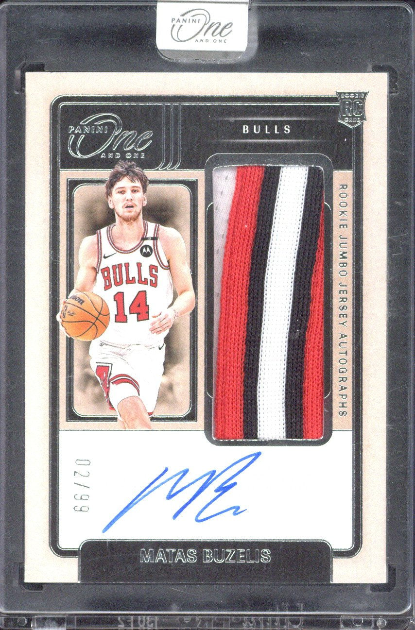 2024-25 Panini One and One Matas Buzelis RC Autograph Patch /99 #RJJ-BUZ