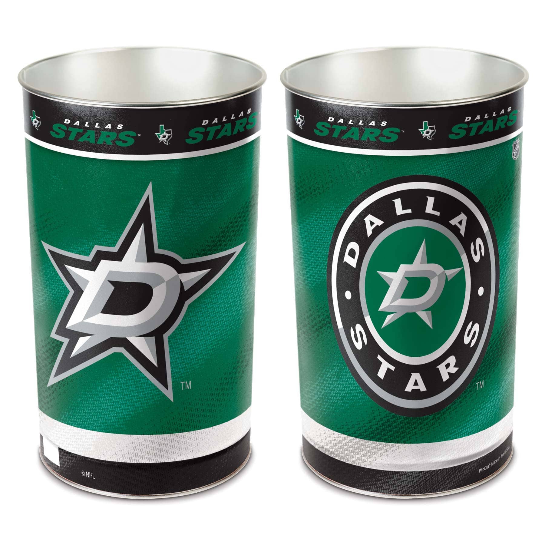 Dallas Stars Hockey NHL Wastebasket