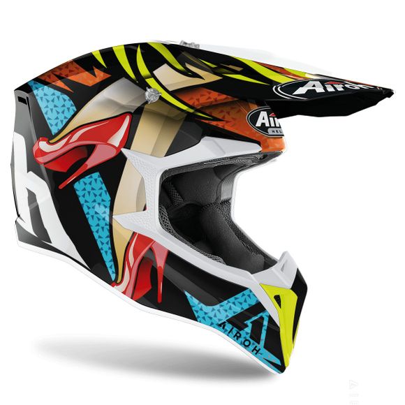Casque cross Airoh WRAAP - LOLLIPOP - GLOSS 2023 - MulticoloreRef : AR1181