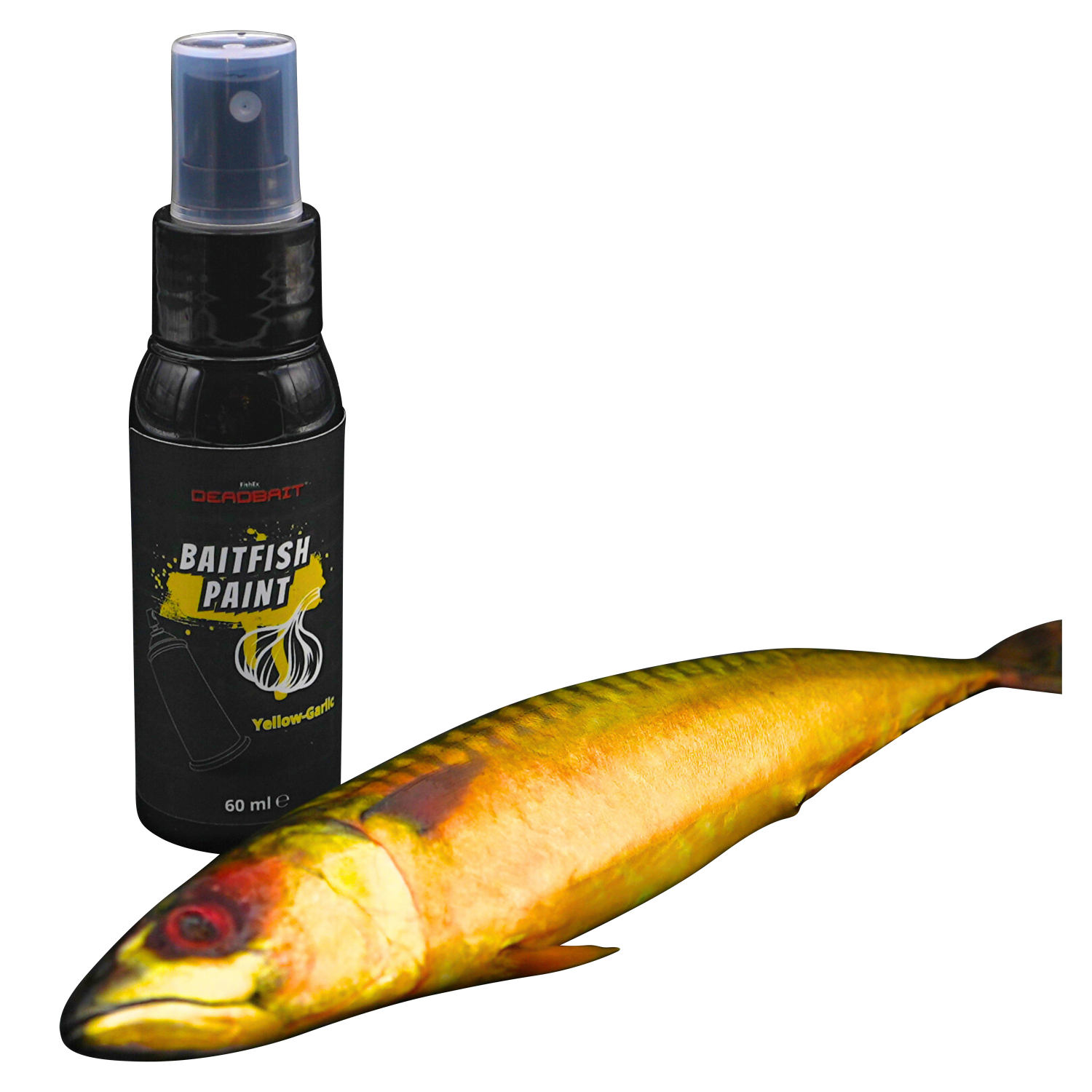 FishEx Deadbait Baitfish PAINT, Yellow Garlic