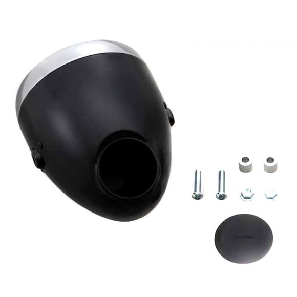 Daytona Vintage Black Universal Headlight - BlackRef : 12060 / 86903