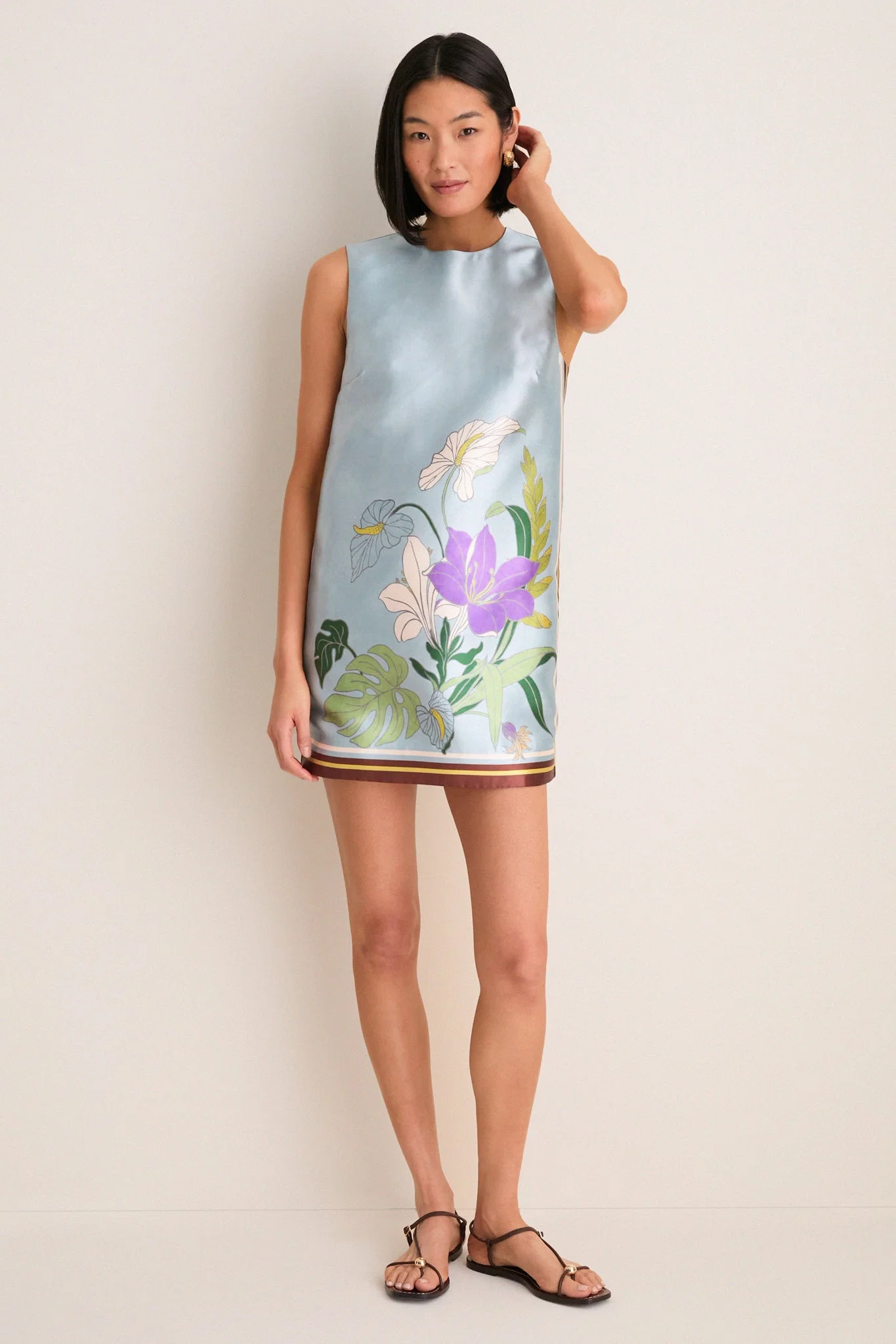 Ice Blue Alfie Mini Dress