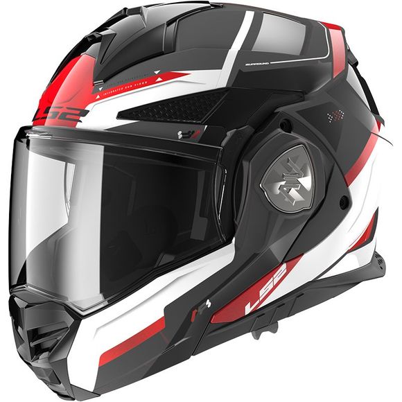 LS2 FF901 ADVANT X Modular Helmet - SPECTRUM - Black / RedRef: LS0747