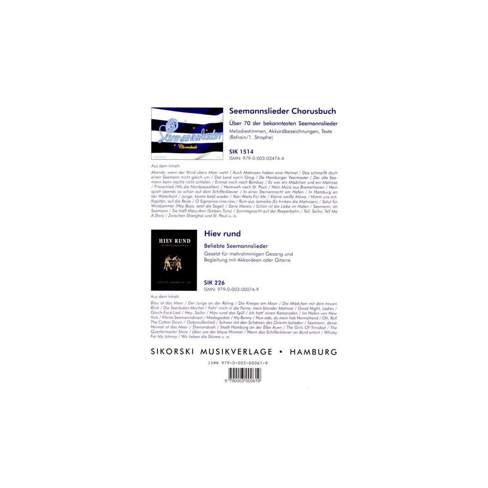 Sikorski Musikverlage Die Seemannskiste  – Thomann Ireland