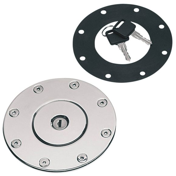 Bouchon de réservoir Drag Specialties Aero gas diamètre 120 mm Universel - GrisRef : DRG0225 / 19141525