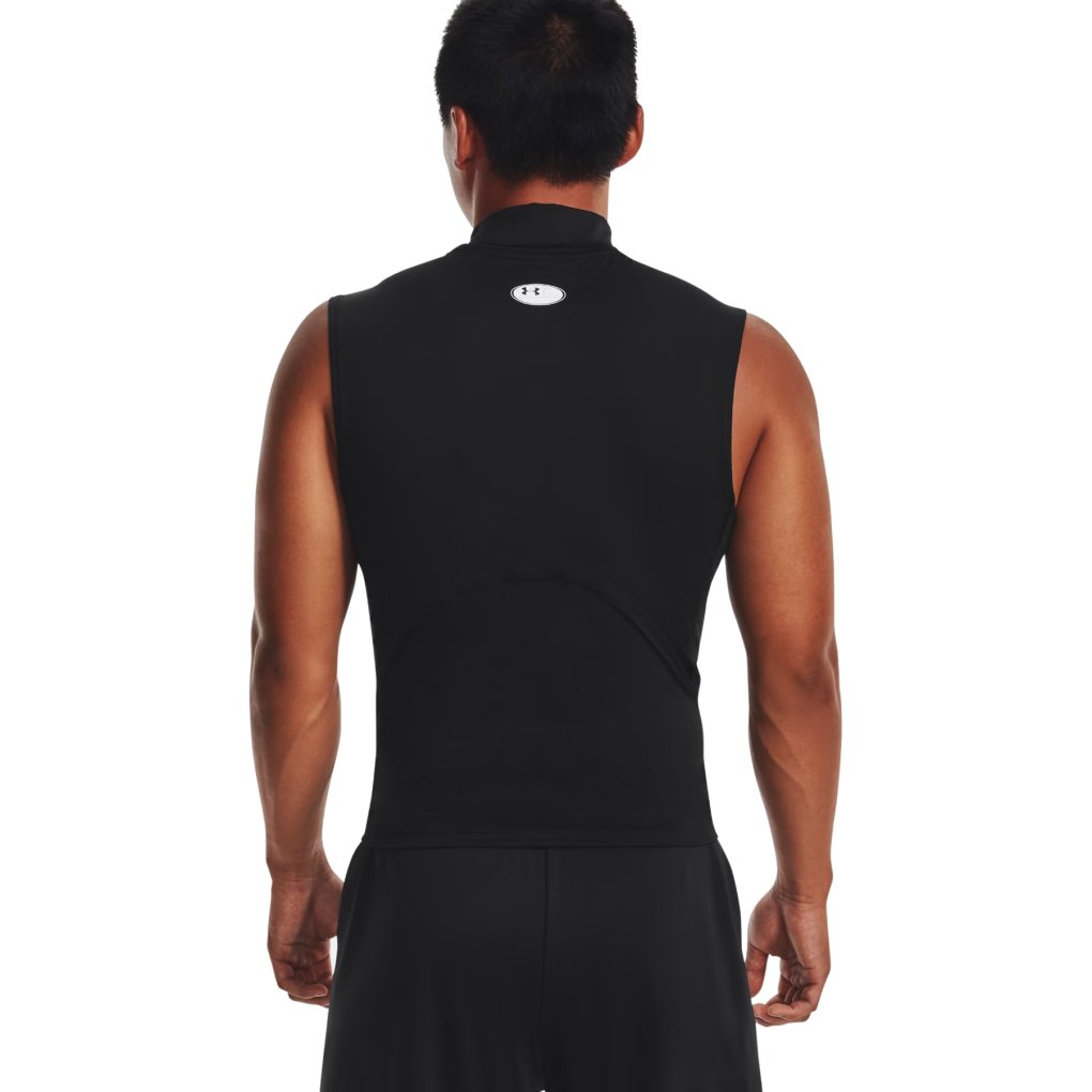 Under Armour HeatGear® Mock Sleeveless Shirt Men - Black/White