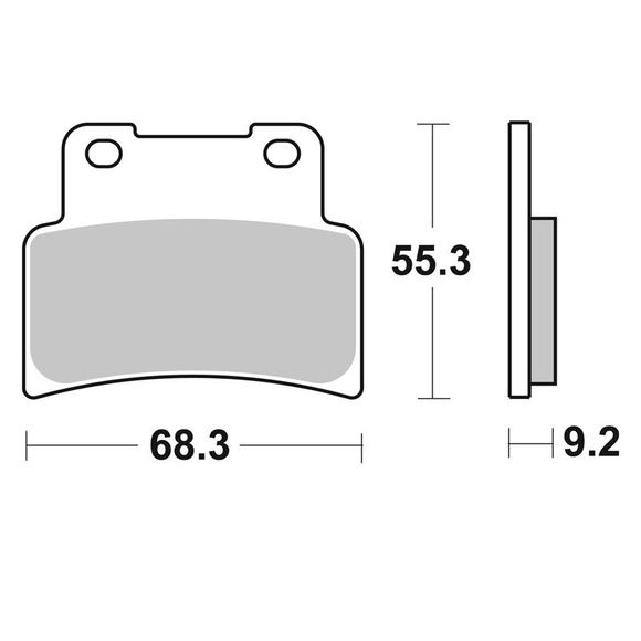 SBS 844HS Sinter Sintered Metal front brake padsRef: 844HS / 844070