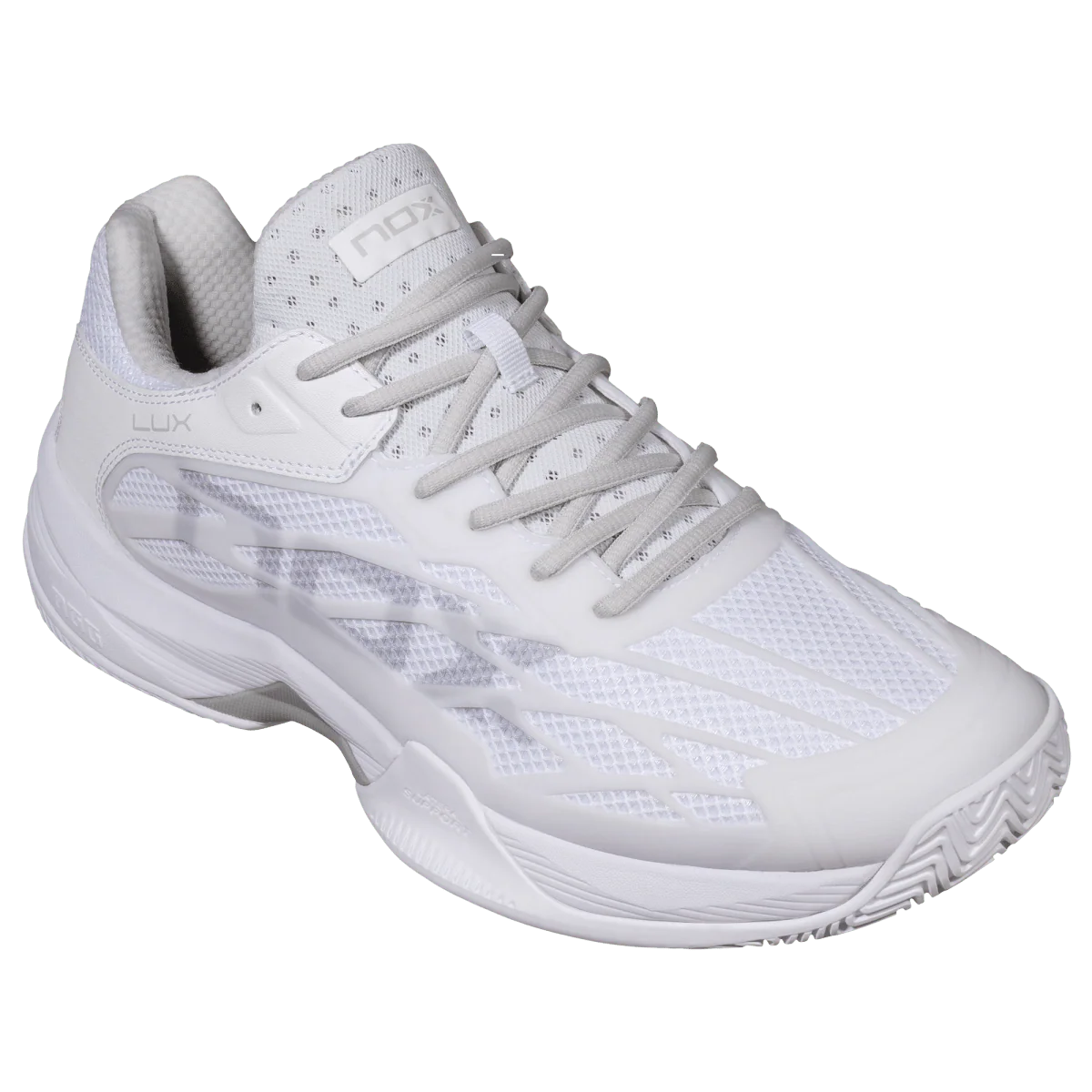 AT10 LUX White/Grey Padel Shoes